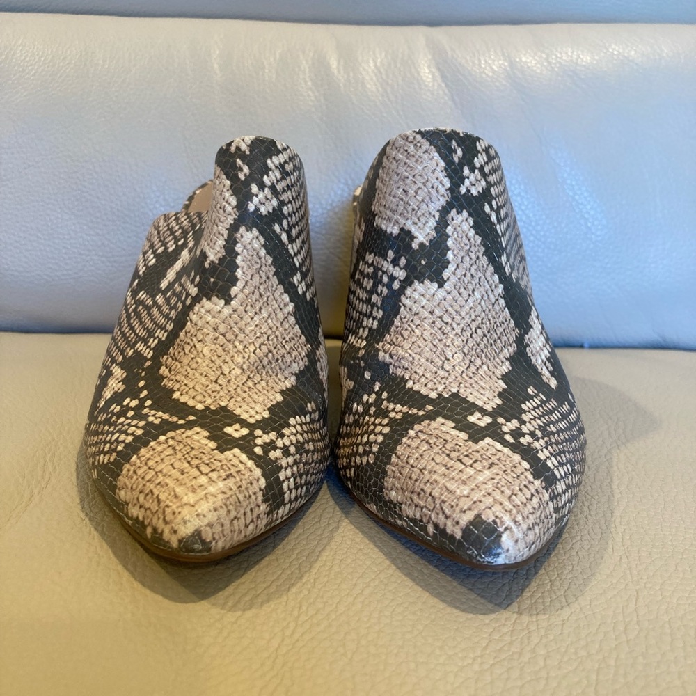 Steven By Steve Madden Snake Print Mules. - image 1